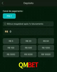 deposits QMBET